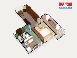 Prodej bytu 3+1, Cheb, Na Hradčanech, 64 m2