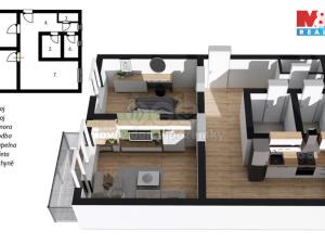 Prodej bytu 2+1, Olomouc - Nová Ulice, Štítného, 59 m2