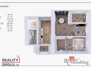 Prodej bytu 3+1, Praha - Karlín, Karlínské náměstí, 73 m2