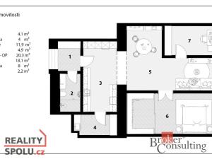 Prodej bytu 3+1, Praha - Karlín, Karlínské náměstí, 73 m2