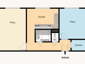 Prodej bytu 2+1, Chomutov, Svahová, 51 m2