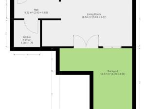 Pronájem bytu 1+kk, Praha - Hlubočepy, Pod Žvahovem, 28 m2