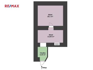 Pronájem skladu, Praha - Karlín, Sokolovská, 36 m2