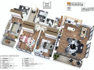 Prodej bytu 4+kk, Praha - Karlín, Za Karlínským přístavem, 137 m2