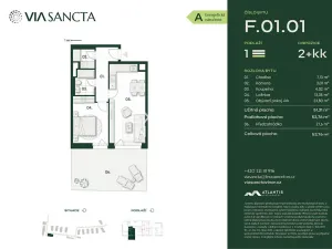Prodej bytu 2+kk, Praha - Vinoř, Mladoboleslavská, 54 m2