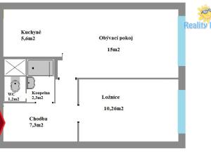Pronájem bytu 2+kk, Praha - Smíchov, U Demartinky, 47 m2