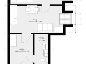 Prodej bytu 2+kk, Brno - Veveří, Čápkova, 33 m2