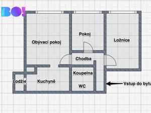 Prodej bytu 3+1, Ostrava, Výškovická, 59 m2