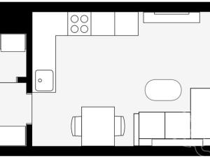 Prodej bytu 1+kk, Praha - Kobylisy, Kyselova, 24 m2
