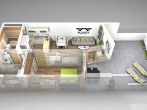 Pronájem bytu 2+kk, Praha - Prosek, Kytlická, 53 m2