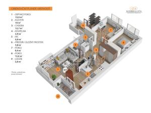Pronájem bytu 3+1, Praha - Háje, Plickova, 73 m2