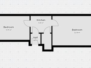 Pronájem bytu 2+kk, Praha - Žižkov, Víta Nejedlého, 43 m2