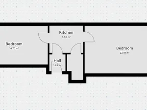 Pronájem bytu 2+kk, Praha - Žižkov, Víta Nejedlého, 43 m2