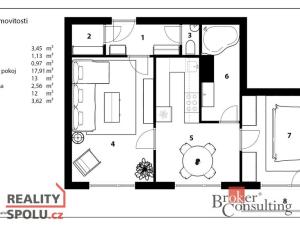 Prodej bytu 2+1, Rychnov nad Kněžnou, Na Trávníku, 62 m2