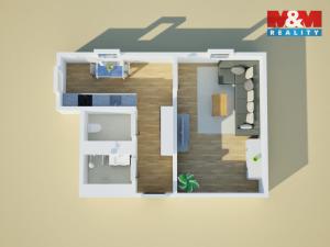 Prodej bytu 1+1, Heřmanův Městec, Heřmanského, 44 m2