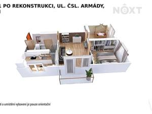 Pronájem bytu 3+1, Zábřeh, Československé armády, 60 m2