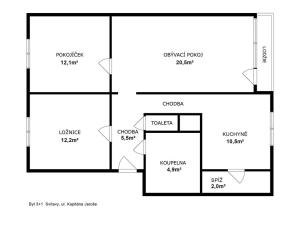 Prodej bytu 3+1, Svitavy, Kapitána Jaroše, 69 m2