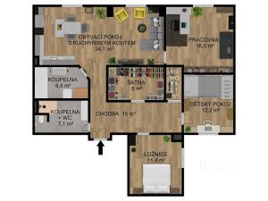 Prodej bytu 4+kk, Písek, Velké náměstí, 113 m2