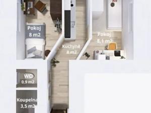 Prodej bytu 2+1, Olomouc, Komenského, 29 m2