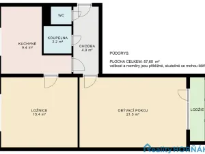 Prodej bytu 2+1, Praha - Malešice, Tuchorazská, 51 m2