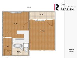 Prodej bytu 1+1, Chomutov, Březenecká, 38 m2