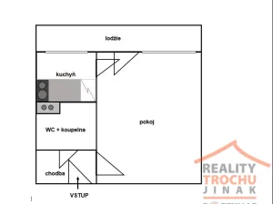 Pronájem bytu 1+kk, Hradec Králové, Gebauerova, 36 m2