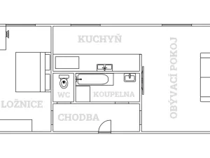 Pronájem bytu 2+1, Štětí, Školní, 54 m2