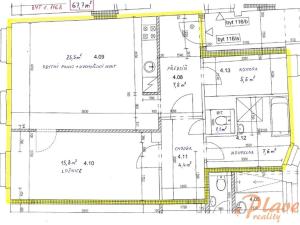 Pronájem bytu 2+kk, Praha - Staré Město, Národní, 68 m2