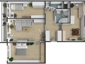 Prodej bytu 3+1, Praha - Kobylisy, Luhovská, 74 m2