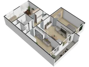 Prodej bytu 3+1, Praha - Kobylisy, Luhovská, 74 m2