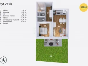 Prodej bytu 2+kk, Opava, Slezská, 51 m2