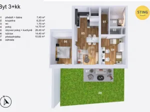 Prodej bytu 3+kk, Opava, Slezská, 71 m2