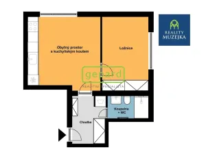 Pronájem bytu 2+kk, Brno - Černá Pole, Durďákova, 36 m2