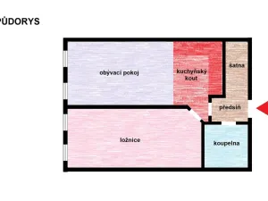 Pronájem bytu 2+kk, Unhošť, Na Čeperce, 47 m2