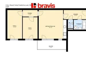 Pronájem bytu 3+kk, Brno, Hlinky, 65 m2