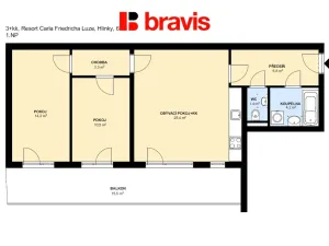 Pronájem bytu 3+kk, Brno, Hlinky, 65 m2