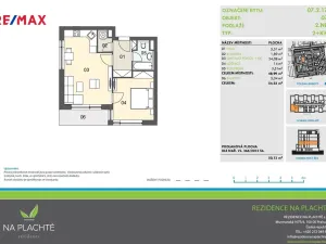 Pronájem bytu 2+kk, Hradec Králové - Nový Hradec Králové, Antonína Petrofa, 54 m2