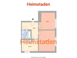 Pronájem bytu 2+1, Ostrava - Moravská Ostrava, Gajdošova, 54 m2