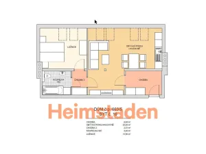 Pronájem bytu 2+kk, Ostrava - Poruba, náměstí Boženy Němcové, 52 m2