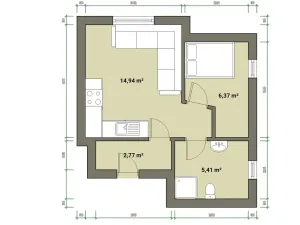 Prodej bytu 1+1, Mariánské Lázně, Dykova, 35 m2