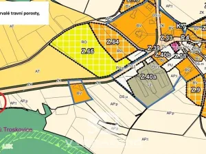 Prodej louky, Troskovice, 1058 m2