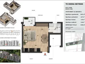 Prodej bytu 1+kk, Golem, Albánie, 36 m2