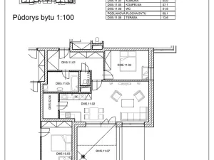 Pronájem bytu 2+kk, Pardubice, Pod Vinicí, 58 m2