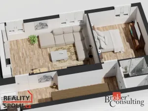 Pronájem bytu 2+kk, Opava - Předměstí, Hany Kvapilové, 59 m2