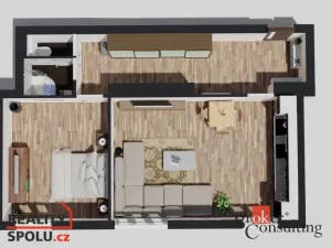 Pronájem bytu 2+kk, Opava - Předměstí, Hany Kvapilové, 59 m2