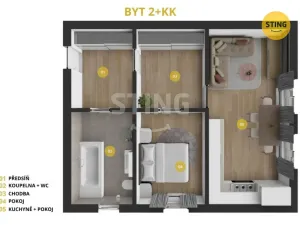 Pronájem bytu 2+kk, Opava, Hviezdoslavova, 52 m2