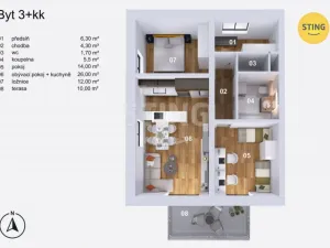 Prodej bytu 3+kk, Opava, Slezská, 70 m2