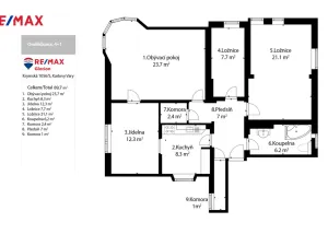 Prodej bytu 4+1, Karlovy Vary, Ondříčkova, 87 m2