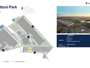 Pronájem skladu, Cheb - Hradiště, Průmyslový park, 7760 m2