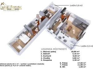 Prodej bytu 3+1, Kladno - Kročehlavy, Plzeňská, 74 m2